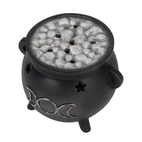 Triple Moon Cauldron Incense Cone Holder 2