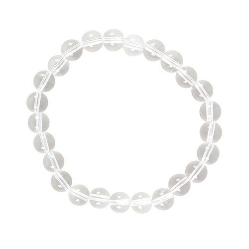 Crown Chakra Clear Quartz Gemstone Bracelet